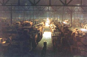 Gigantic warehouse in Raiders of the Lost Ark (a la usenet retention)