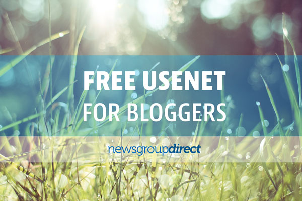 Free usenet if you have a blog