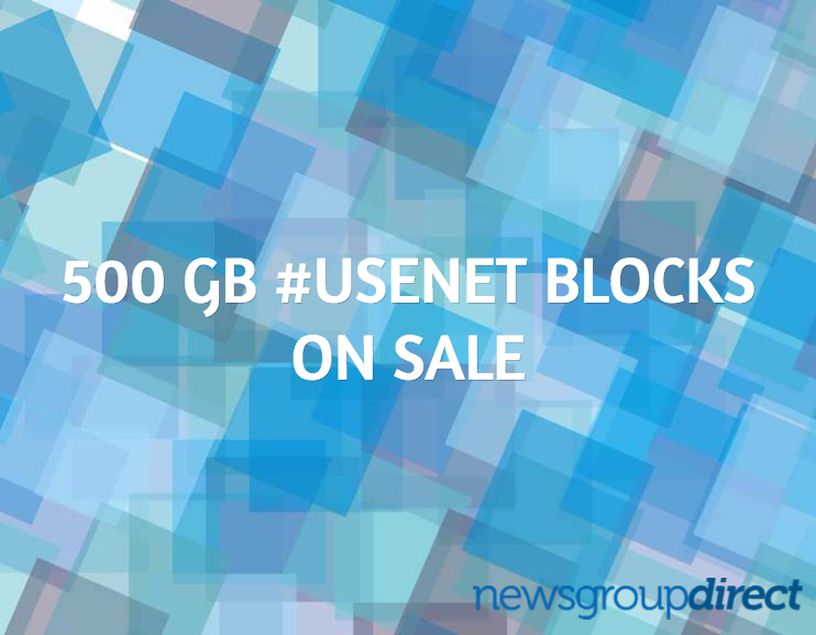 500 GB Usenet Block Sale